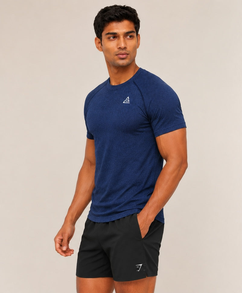 Textured CrewNeck T-Shirt
