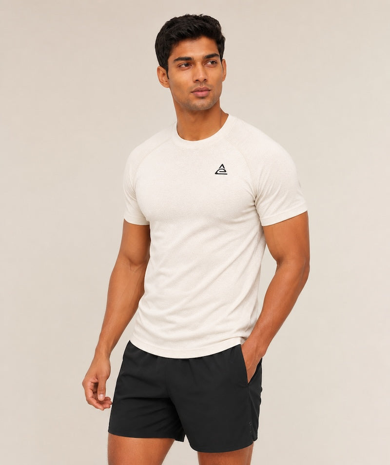 Textured CrewNeck T-Shirt